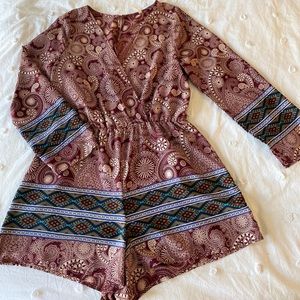 Maroon Romper